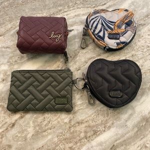 Lug heart pouches, mini choo and metro